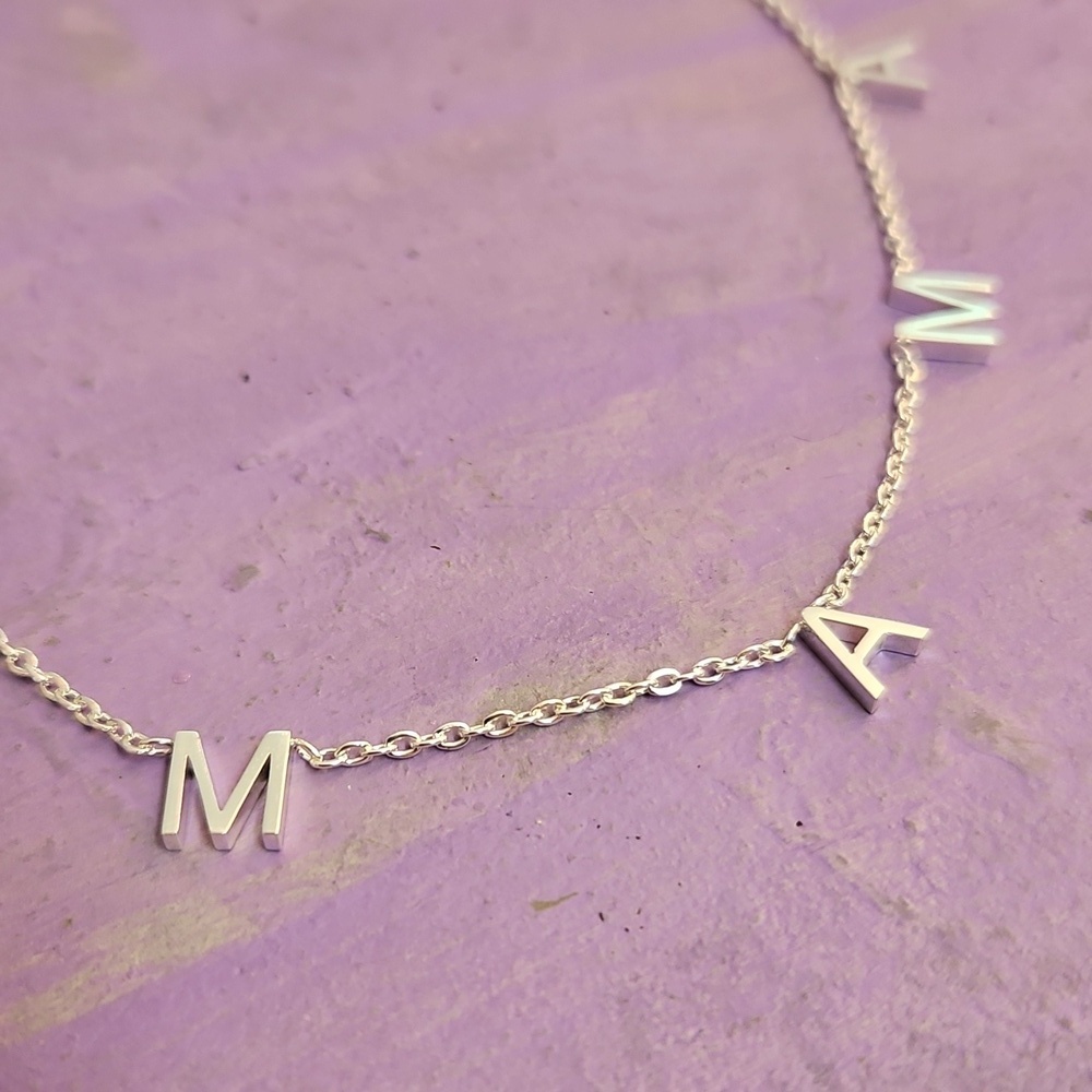 NEW Gold or Silver 'MAMA' Necklace - Picture 9 of 11